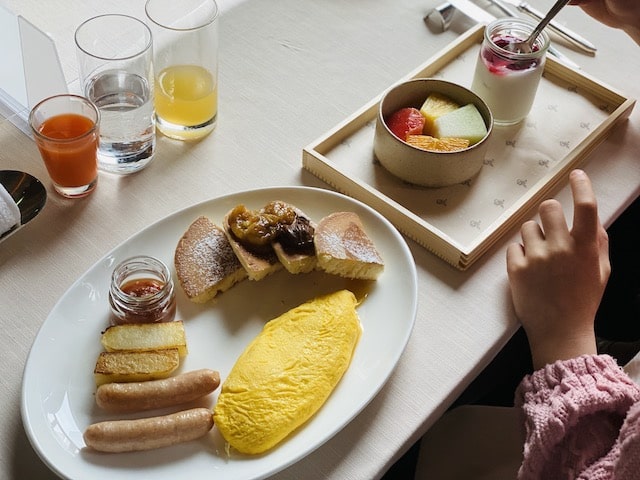 セントレジスホテル大阪の子供用朝食