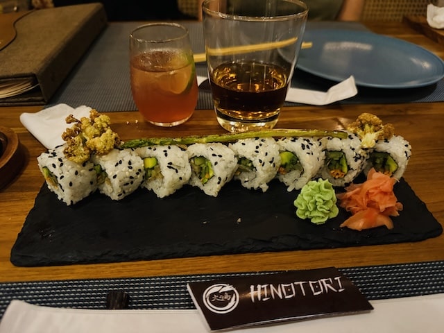 Wバリスミニャック付近の日本食レストランHINOTORIメニュー